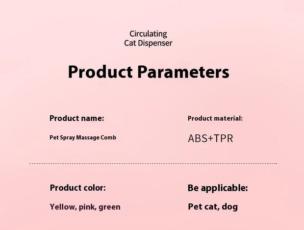 Pet Spray Massage Comb
