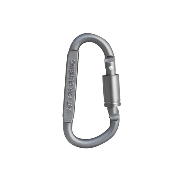 Portable Aluminum Alloy D-Shaped Carabiner Clip