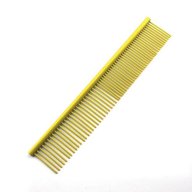 Colorful Stainless Steel Medium Pet Comb