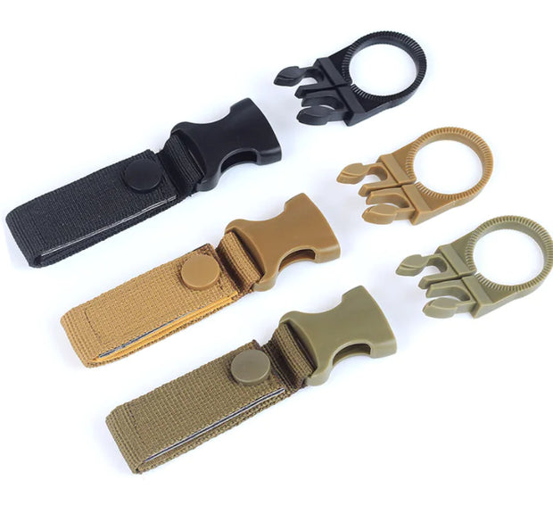 Nylon Webbing Water Bottle Clip, Multifunctional Carabiner