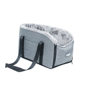 pet car seat bed travel carrier with safety belt