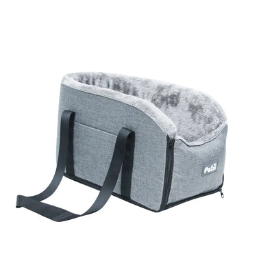 pet car seat bed travel carrier with safety belt