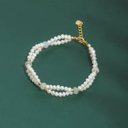 Handmade Woven Freshwater Pearl Bracelet