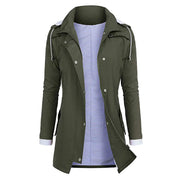 Chic Slim-Fit Women's Rain Jacket