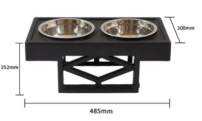 Elevated Slow-Feed Dog Bowl