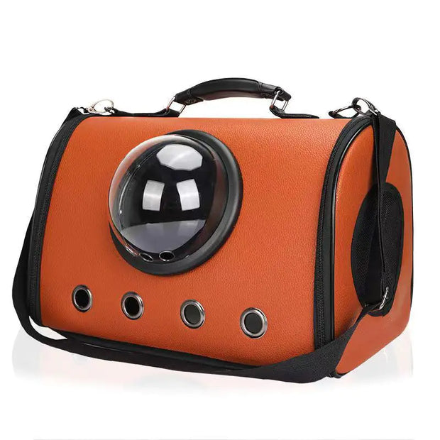 Transparent Portable PU Rainproof Pet Bag