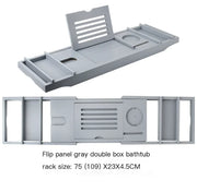 Expandable Non-Slip Bamboo Bathtub Storage Rack