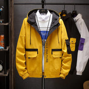 Men's Hooded Work Jacket, Utility Outerwear Jacket