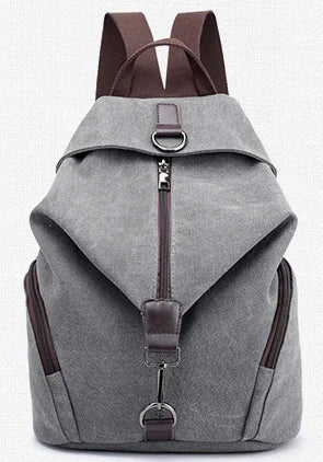 Casual Canvas Backpack - Stylish School Backpack