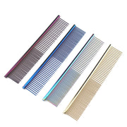 Colorful Stainless Steel Medium Pet Comb