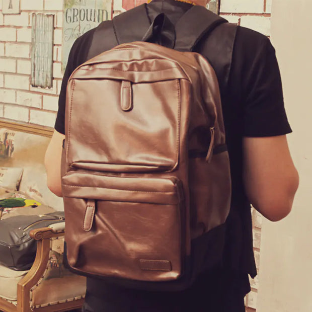 Urban Trek Leather Backpack
