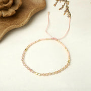 Natural Stone Bead Woven Bracelet for Women