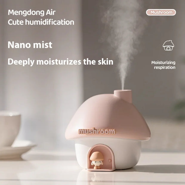 Mushroom House Humidifier Night Light