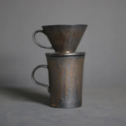 Handmade Gilt Coffee Pot Set with Creative Design