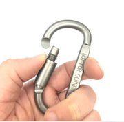Portable Aluminum Alloy D-Shaped Carabiner Clip