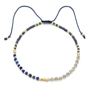 Natural Stone Bead Woven Bracelet for Women