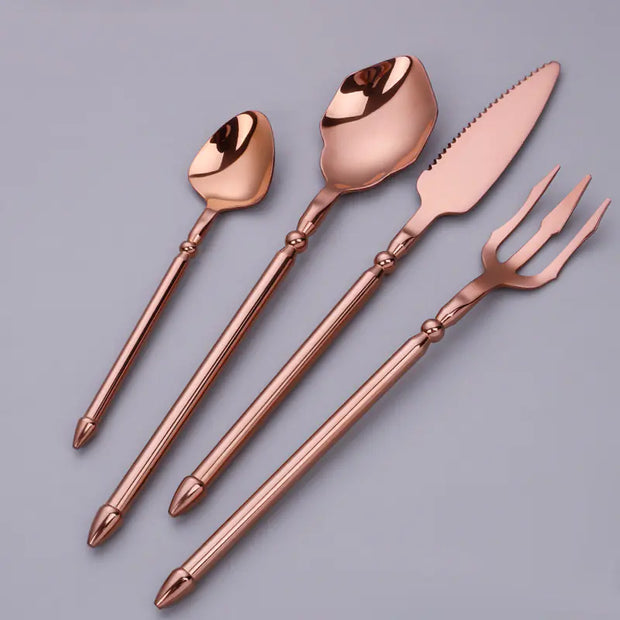 304 Stainless Steel Cutlery Set for Western Dining (4pcs)