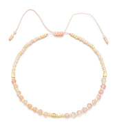 Natural Stone Bead Woven Bracelet for Women