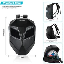led display travel pack smart motorcycle backpack